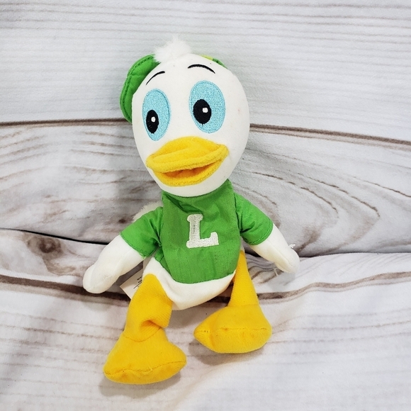 Disney Ducktales Louie Beanbag Plush Stuffed Toy 7 Inch Vintage Walt Disney Co - Picture 1 of 9